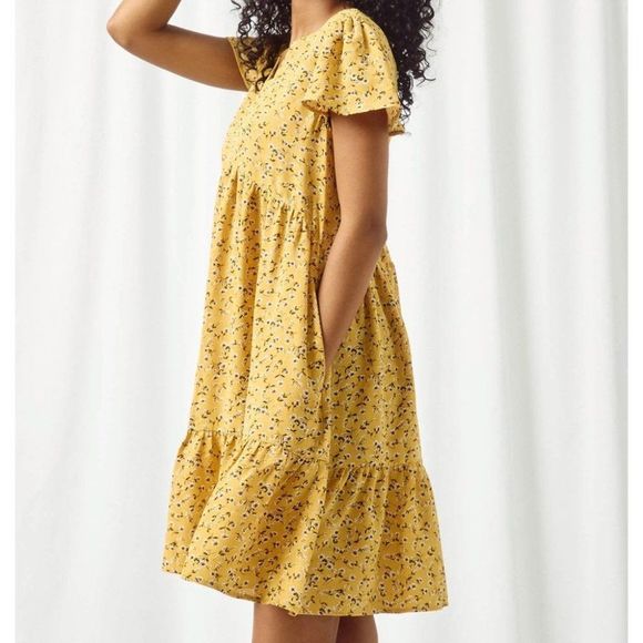 Floral Print Buttoned Dress - Picture 7 of 9